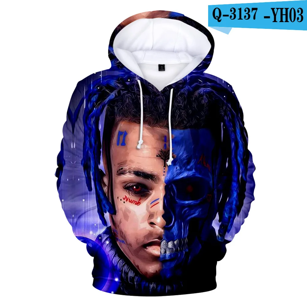 

Long Sleeve Merk Nieuwste Xxxtentacion mannen/jongens Hoodies Sweatshirt Raper Xxxtentacion Sweatshirt Herfst Winter Hip Pop