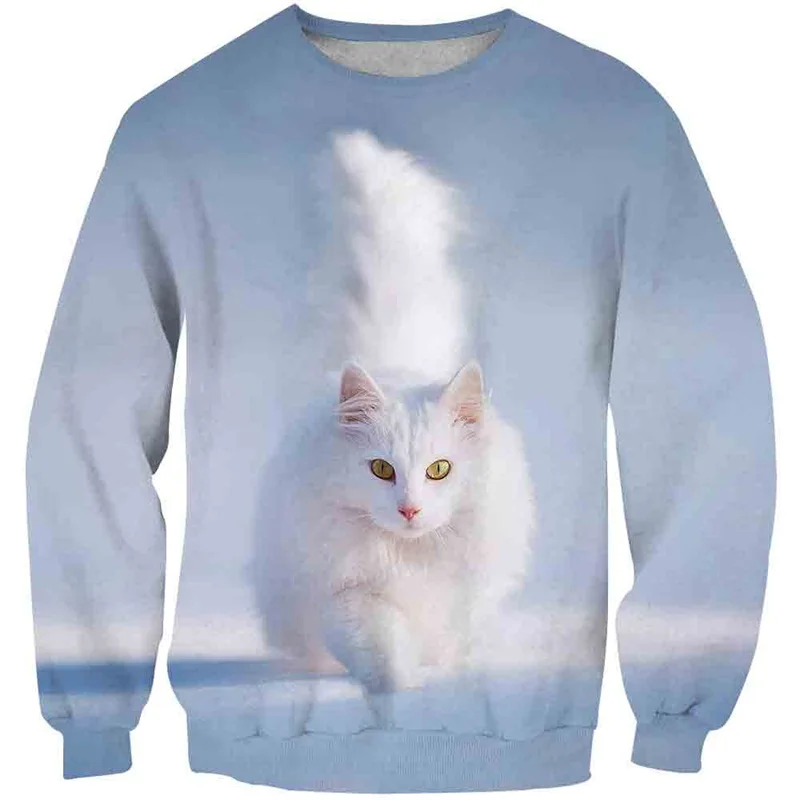 

New Cute Cat Hoodies for Teen Girls 3D Print Children's Sweatshirt Boys Casual Hooded Pullover Kids Clothes Children's Clothing