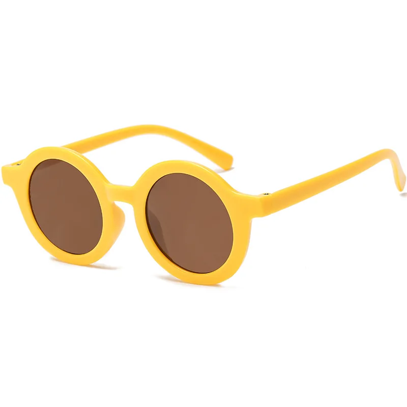 Gafas de sol Retro para ni&ntilde;os, lentes de sol redondas con bonito oso para beb&eacute;s y ni&ntilde;as, lentes de sol para exteriores, accesorios de moda para ni&ntilde;os-1