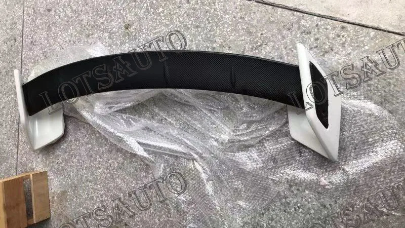 Автомобильный Стайлинг prius Carbon& black цвет два кронштейна задний спойлер Подходит для Toyota Prius ROWEN стиль спойлер багажника - Цвет: white