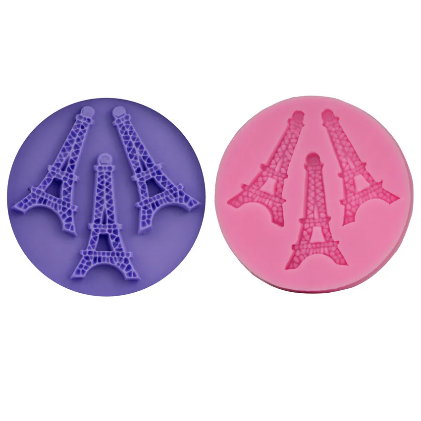 

Paris Eiffel Tower Fondant Cake Mold Silicone DIY Baking Appliance Tool Mold H1927