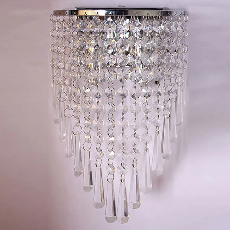 Artistic crystal wall lamp modern minimalist bedroom living room bed aisle Sconce Lampara Pared Arandela not included bulb | Лампы и