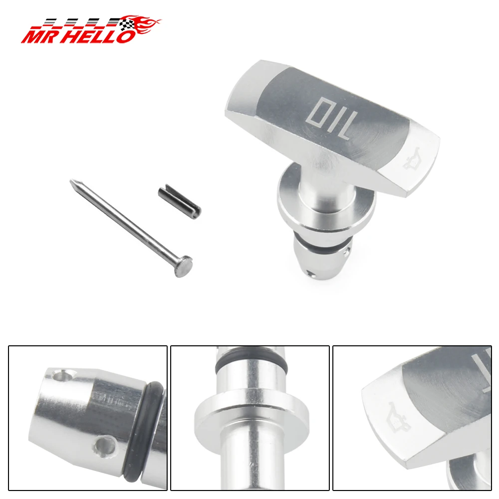 

Car Oil Dipstick Pull Handle Engine Oil Pullhandle Aluminum Billet Brand New Universal Automobile Replacement