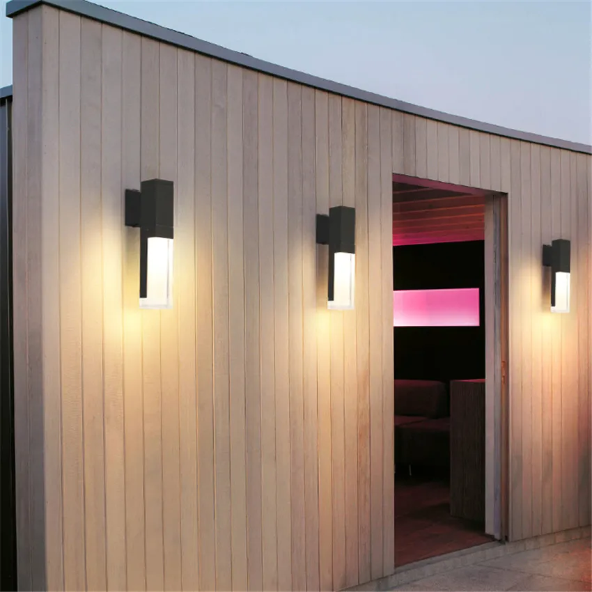 Светодиодный уличный водонепроницаемый настенный светильник алюминиевая