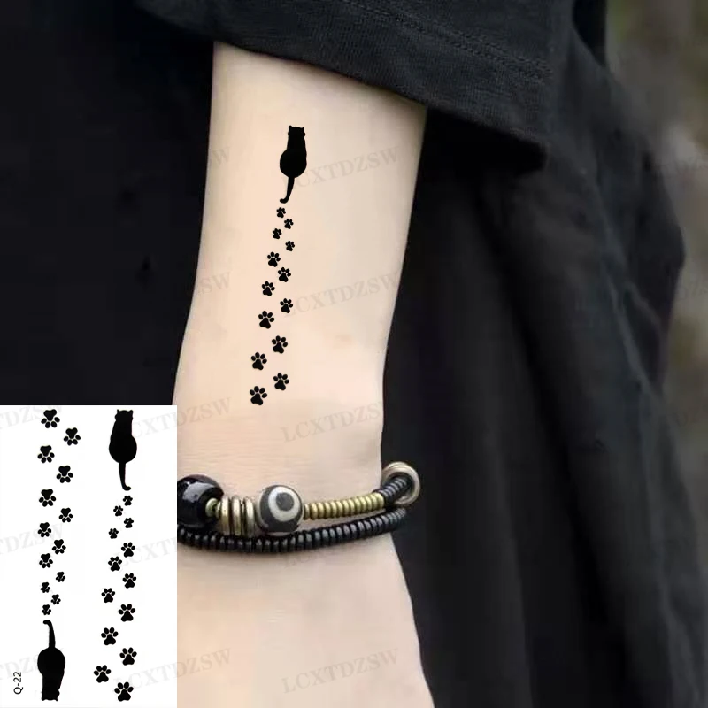 2 Pcs Temporary Chinese Character Tattoo Stickers Spider False Tattoo Waterproof Decoration Decals Men And Women Arm And Leg Art