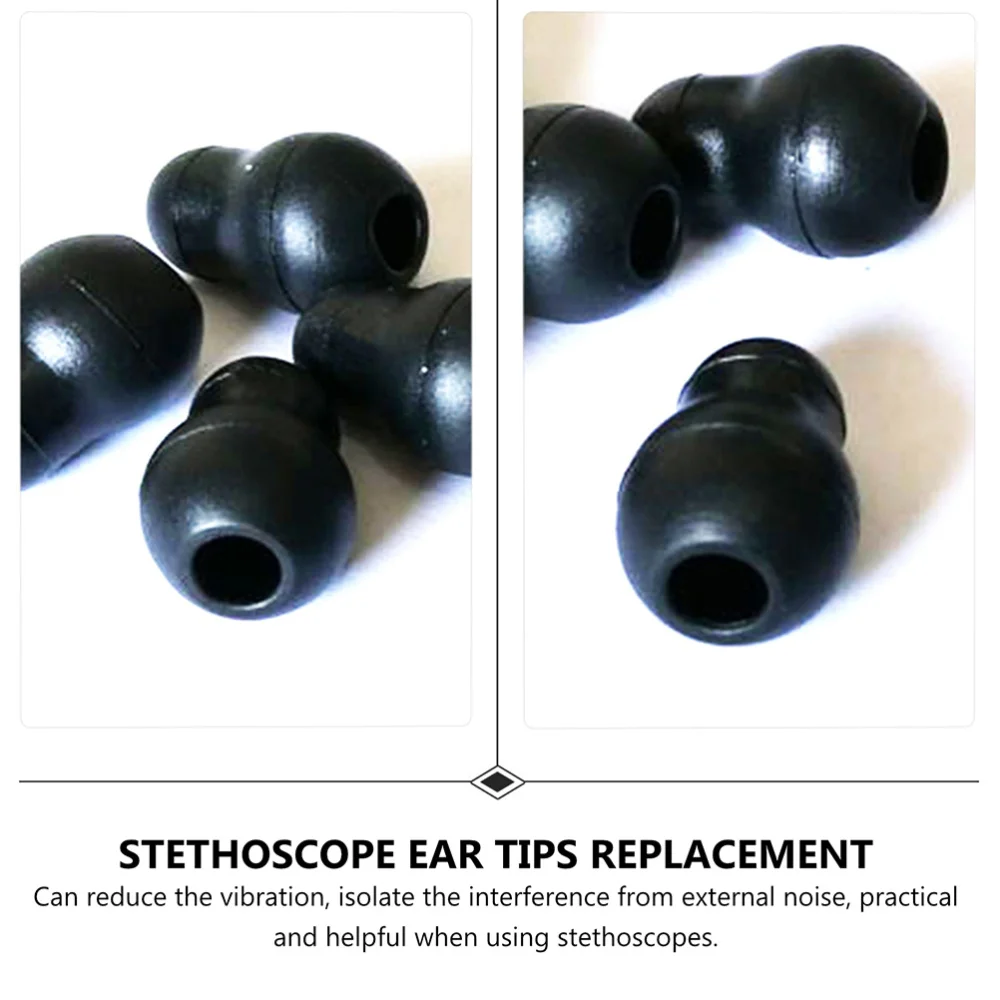 

12pcs Stethoscope Replacement Earplugs Ear Tips Stethoscope Accessories