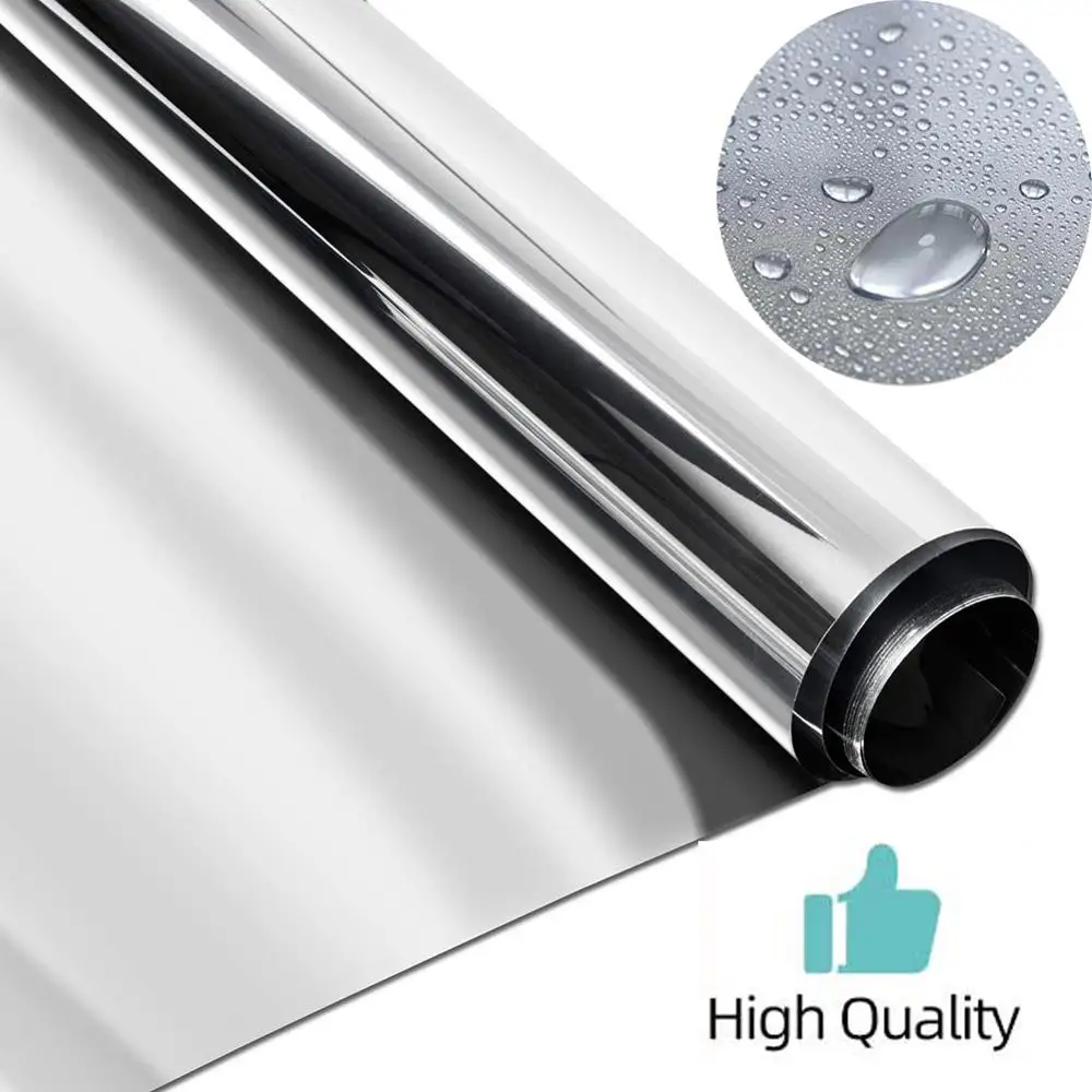 Односторонняя зеркальная оконная пленка самоклеящаяся светоотражающая