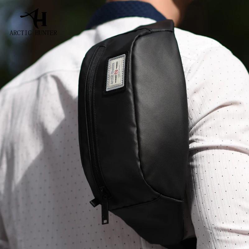 Мужские Черные Водонепроницаемые поясные сумки ARCTIC HUNTER Модный чехол для