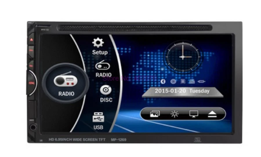 От DHL или Fedex 10 шт. 2Din автомобильный DVD-плеер Φ 7 '' сенсорный экран FM Bluetooth USB Aux