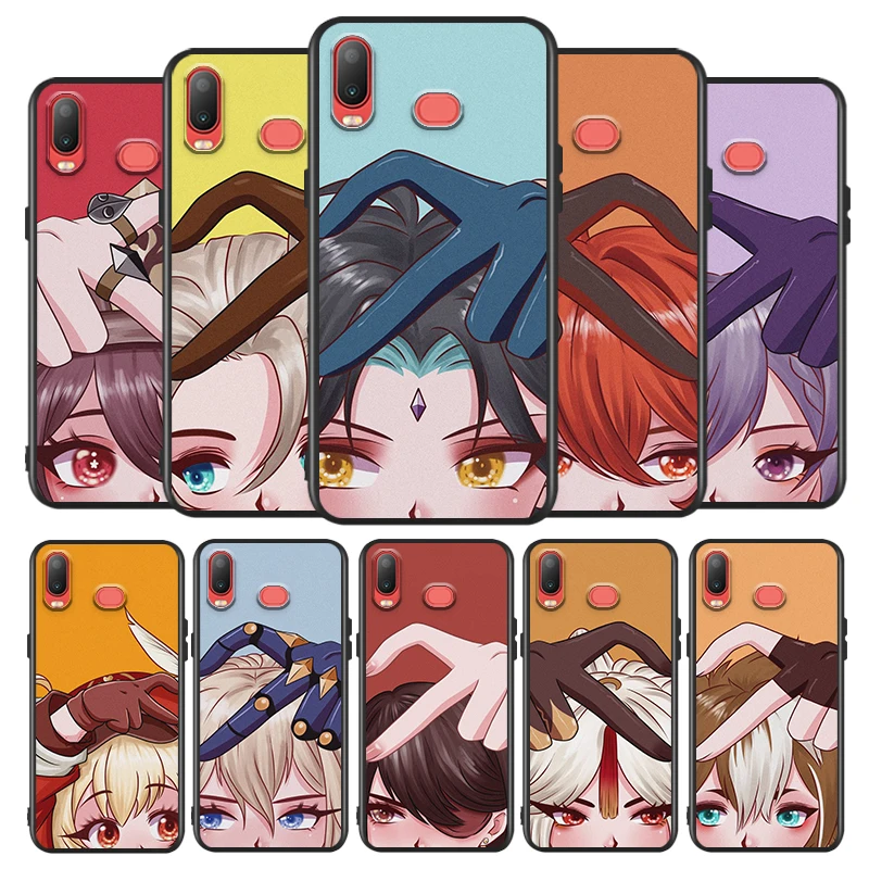 

Genshin Impact Cute For Samsung Galaxy A9 A8 Star A750 A7 A6 A5 A3 Plus 2018 2017 2016 Black Phone Case Soft Cover