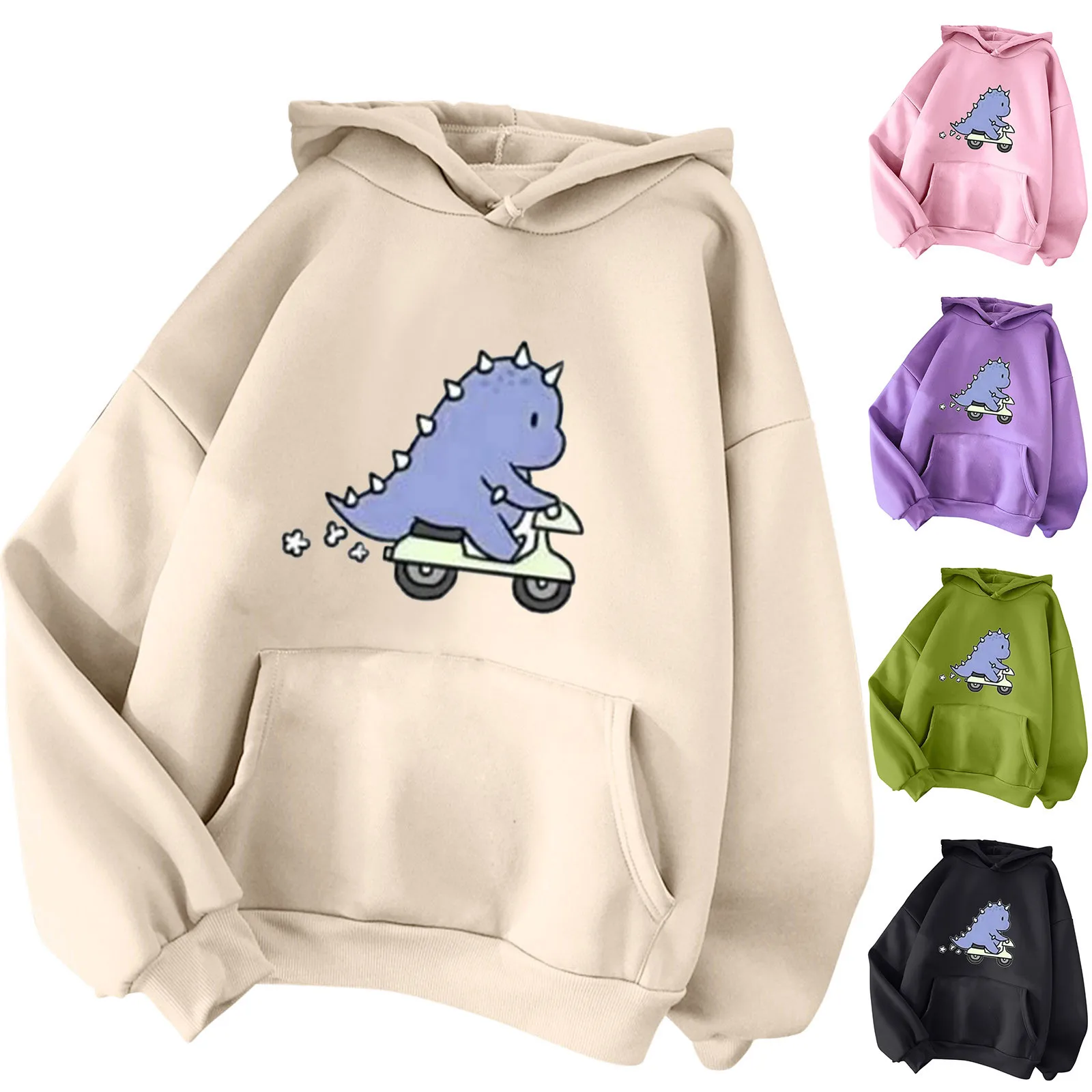 Женская Повседневная Толстовка Ullzang с длинными рукавами и принтом