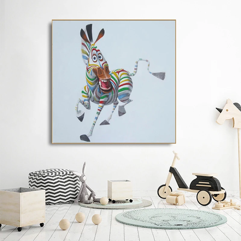 Абстрактная Современная животная художественная живопись на холсте плакат и