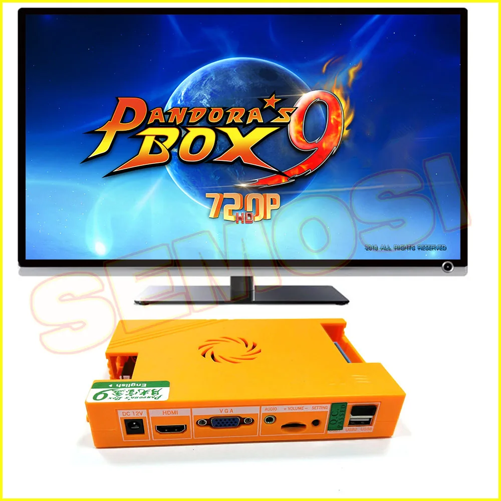 Оригинал 2500 Pandora Box 9D DIY 2800 в 1 Pandoras CX Аркадный Игровой шкаф с 5 контактным