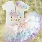 Платье-пачка для девочек 1 год, 3 шт., на 1 год