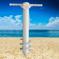 2pcs beach umbrella sand anchor spike sand grabber holder parasol hanging hook camping portable outdoor elements