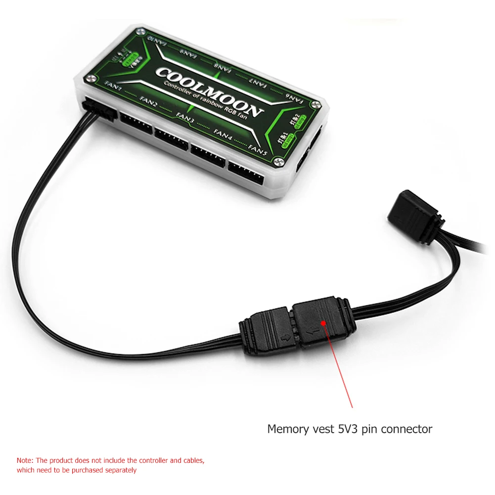 COOLMOON CR D134S 5V 3PIN ARGB теплоотвод ОЗУ теплоотвода кулер для настольных ПК компьютер