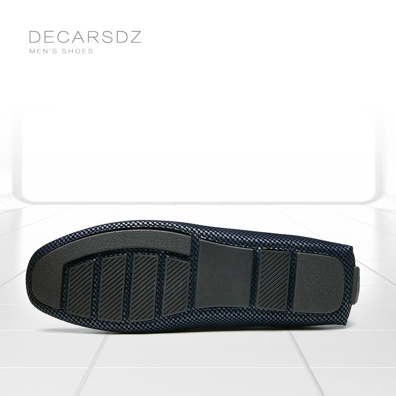 Лоферы мужские удобная Дизайнерская обувь без застежки Мокасины повседневная