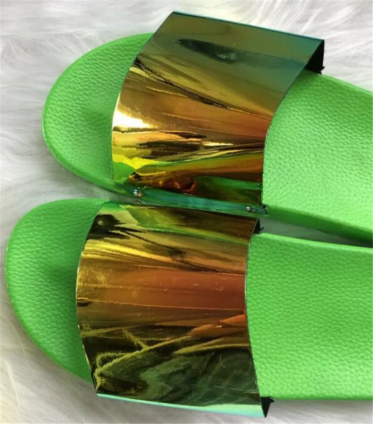 

Bling summer women slipper new ladies open toe Comfort slip on flat Leisure sandals Female Outdoor beach shoes Zapatillas