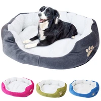 pet dog bed plush warm sleeping couch pets mat with removable cover dog blanket dog pad for dogs cats