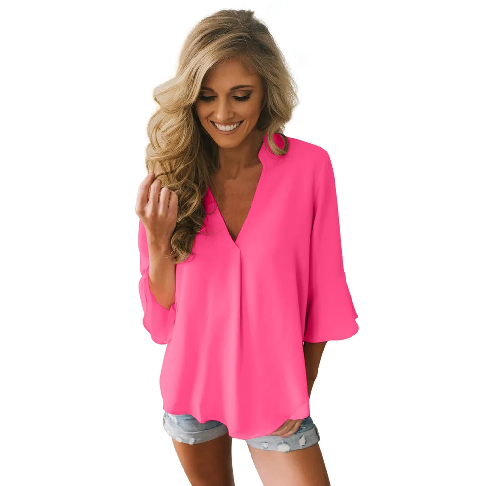 

Shi ying Autumn And Winter New Style Solid Color V-neck Long-Sleeve Loose-Fit Pleated Business Dress Fashion Men's Shirts Top Wo