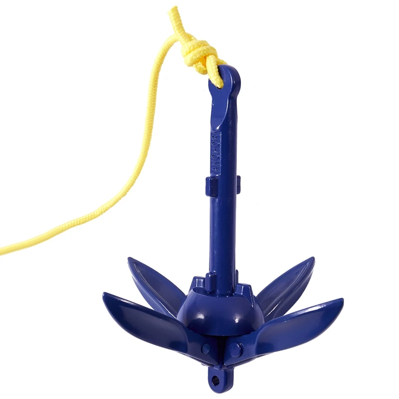 

4-tine g Boats Folding Anchor Small Boat Anchor Marine Rope Kit for Kayak Canoe Boat Marine Sailboat Watercraft Fishing Acc