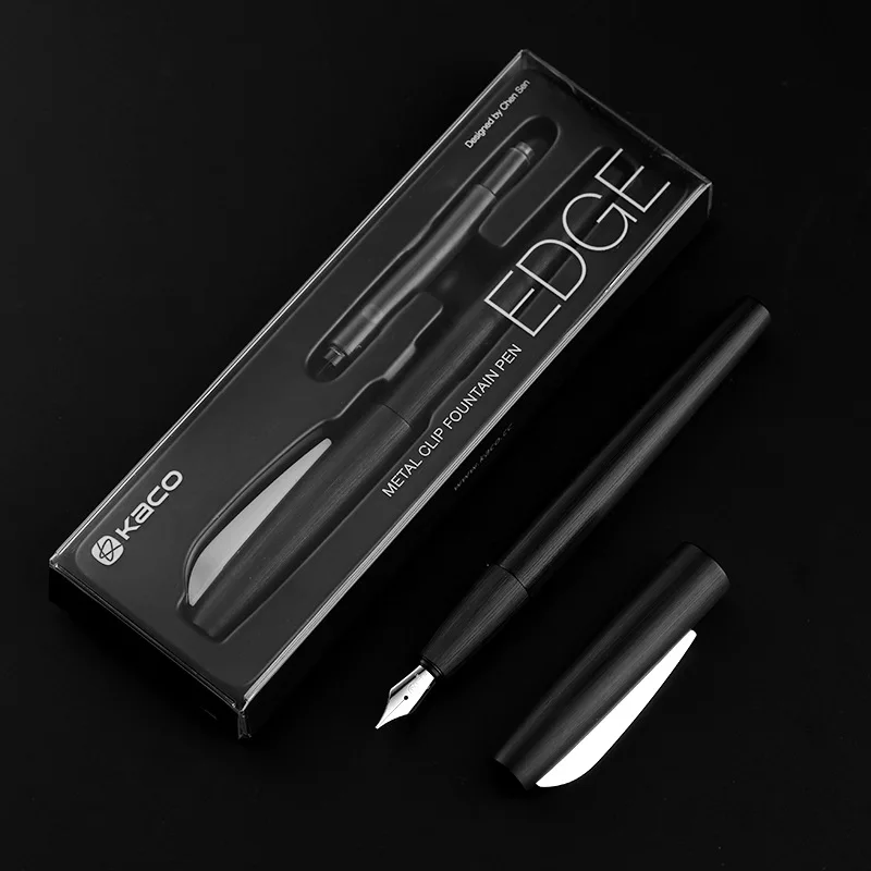 Чернильная ручка Kaco EDGE с чернильным картриджем Подарочная коробка перьевые