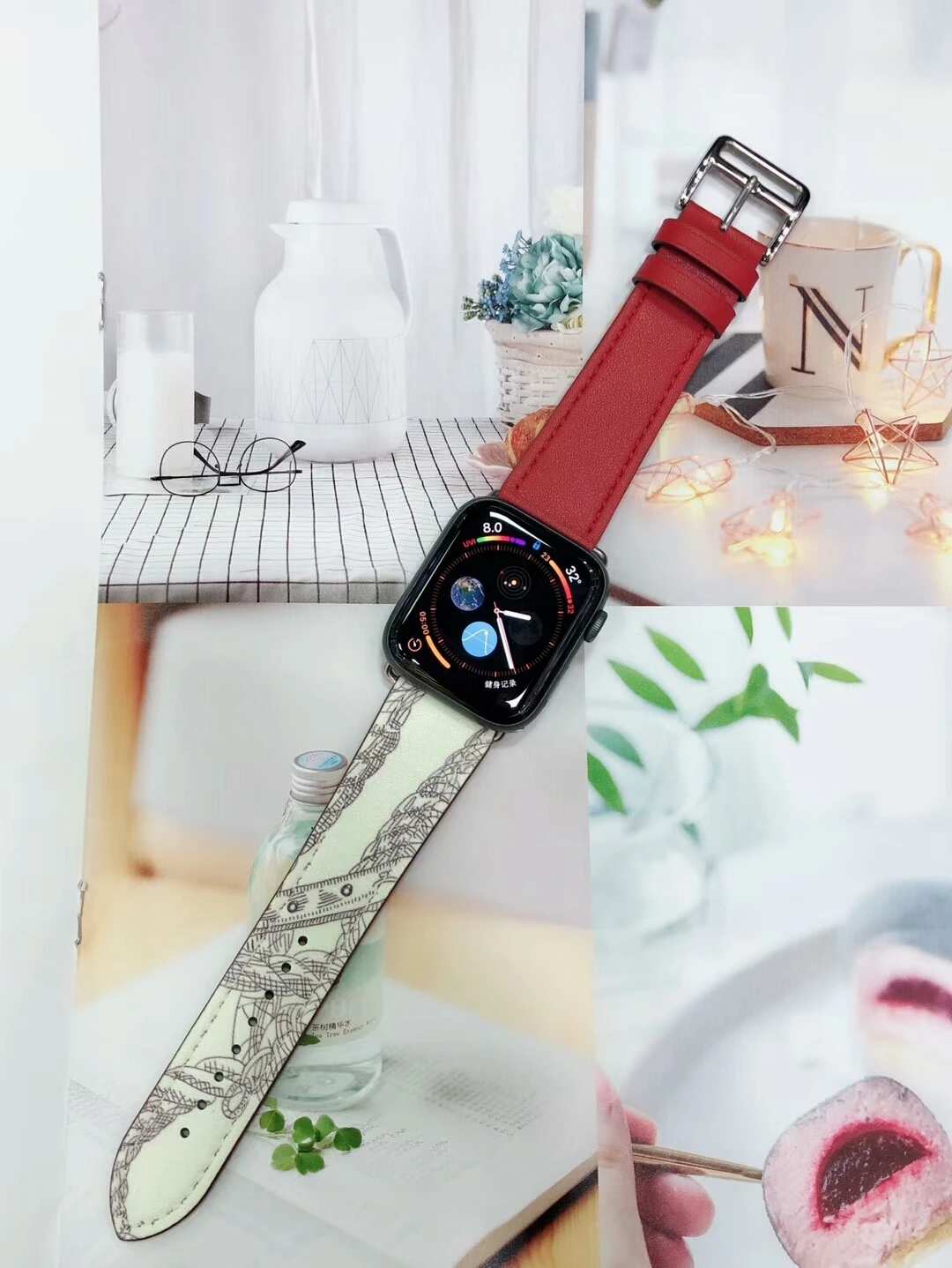Ремешок из натуральной кожи для iWatch 5 4 3 2 1 сменный ремешок с классической пряжкой для часов Apple Watch 42 мм 38 мм 40 мм 44 мм