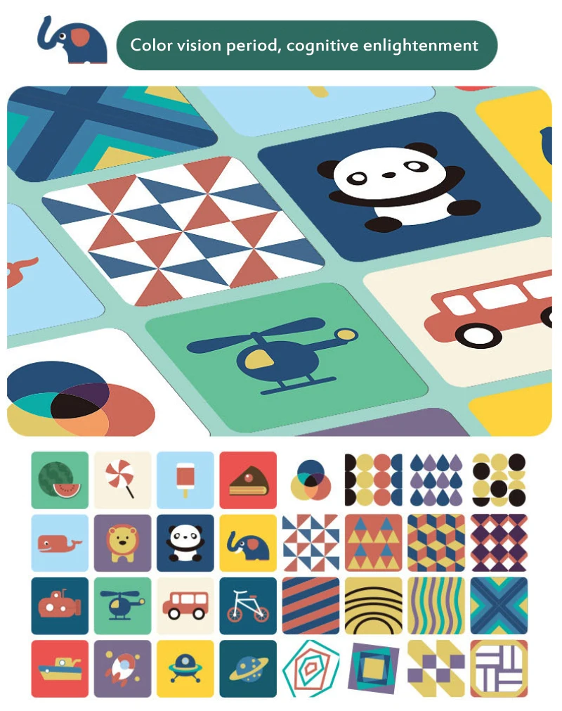 16 шт. черно белая карта раннего образования для детей Визуальная стимуляция