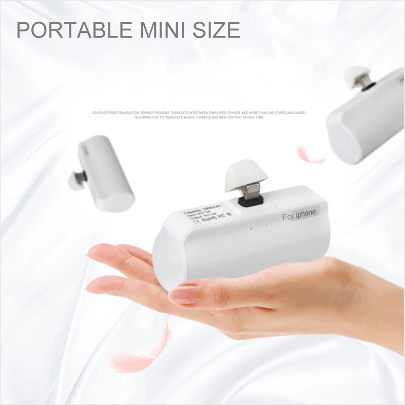 

3300mAh Portable Power Bank Built-in Micro USB Type C Port Powerbank For Xiaomi Huawei Samsung VIVO Smart Phone