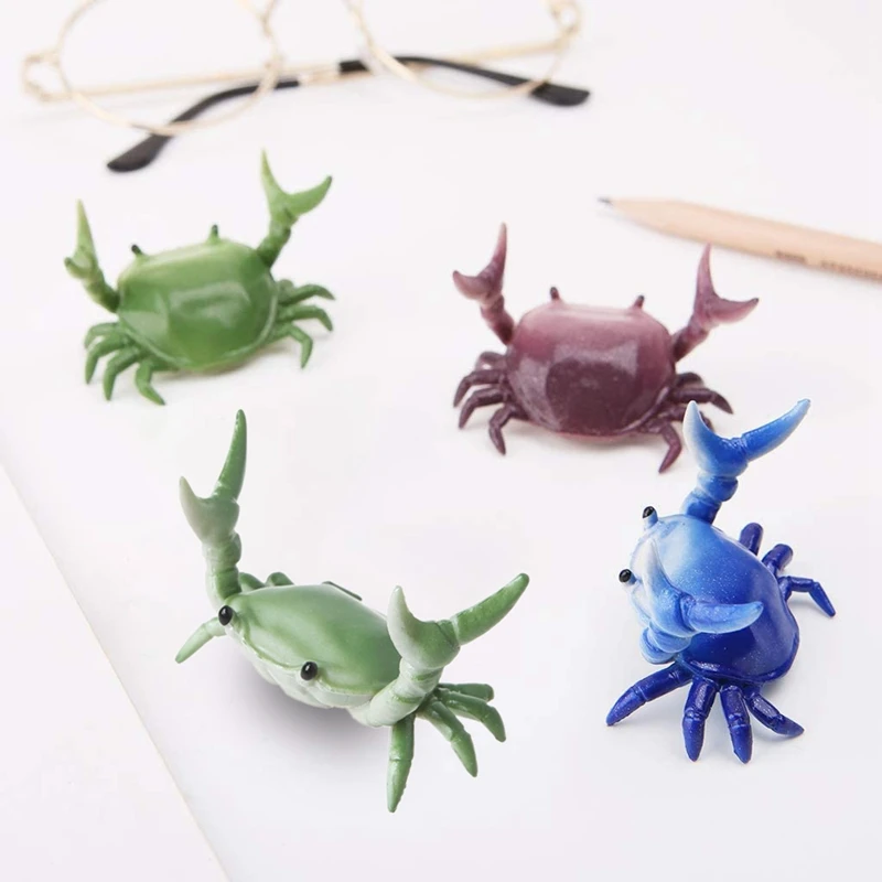 

New Creative Cute Crab Pen Holder Weightlifting Crabs Penholder Bracket Storage Rack Gift Stationery