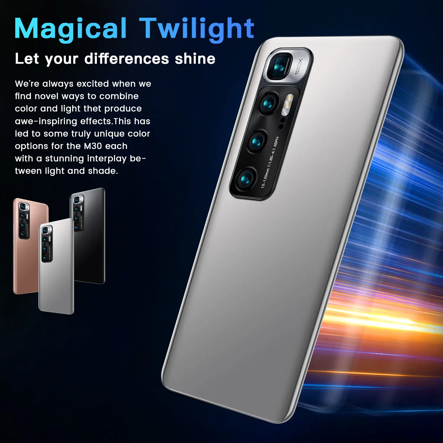 

7.2-Inch M10 Ultra Snapdragon 865 Smartphone 48MP Rear Quad Camera Selfie 12GB+512GB Android 10.0 Phone