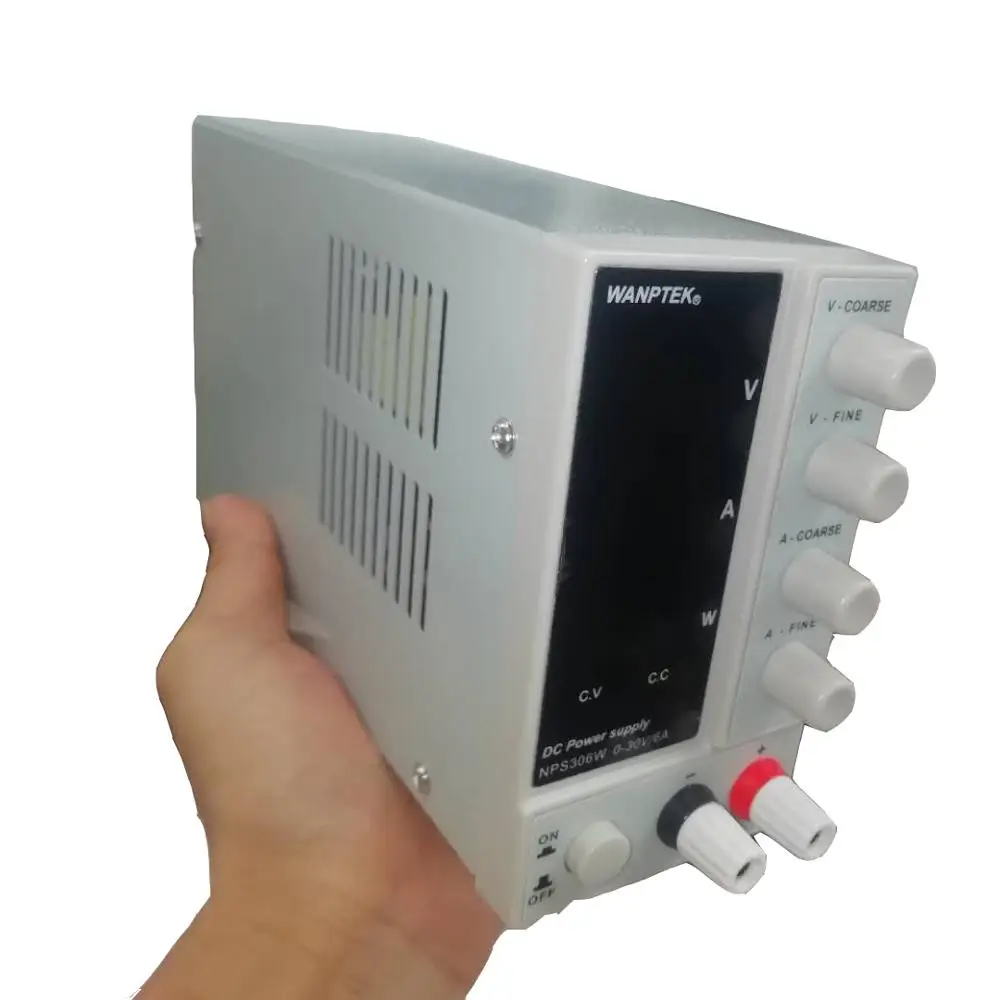 NPS306W DC Регулируемый источник питания дисплей мини Регулируемый цифровой 0-30 в 0-6A лабораторный испытательный источник питания