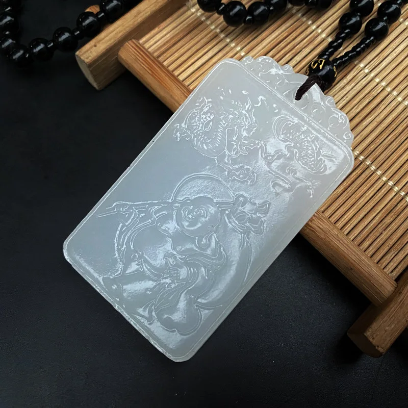 Ожерелье из натурального энергетического камня квадратная Подвеска китайского