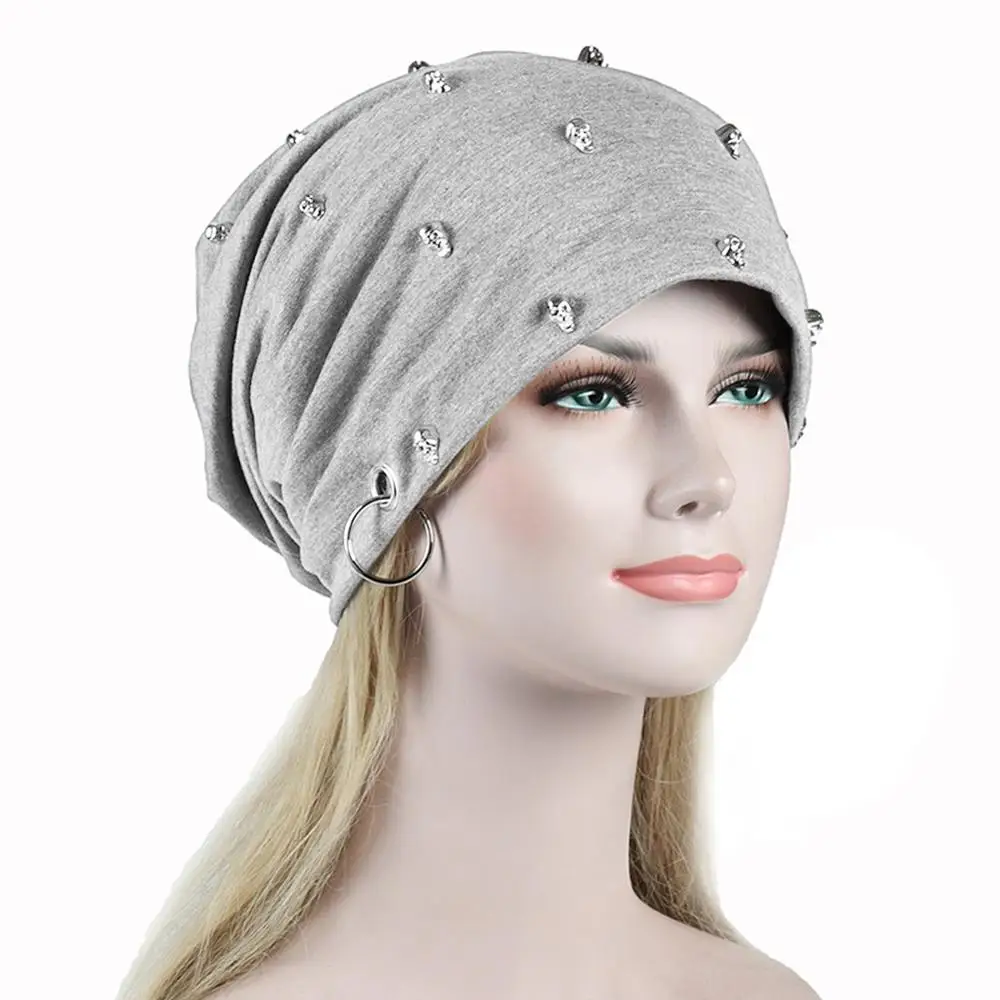 Новая модная мужская и женская повседневная шапка унисекс с черепом заклепками K