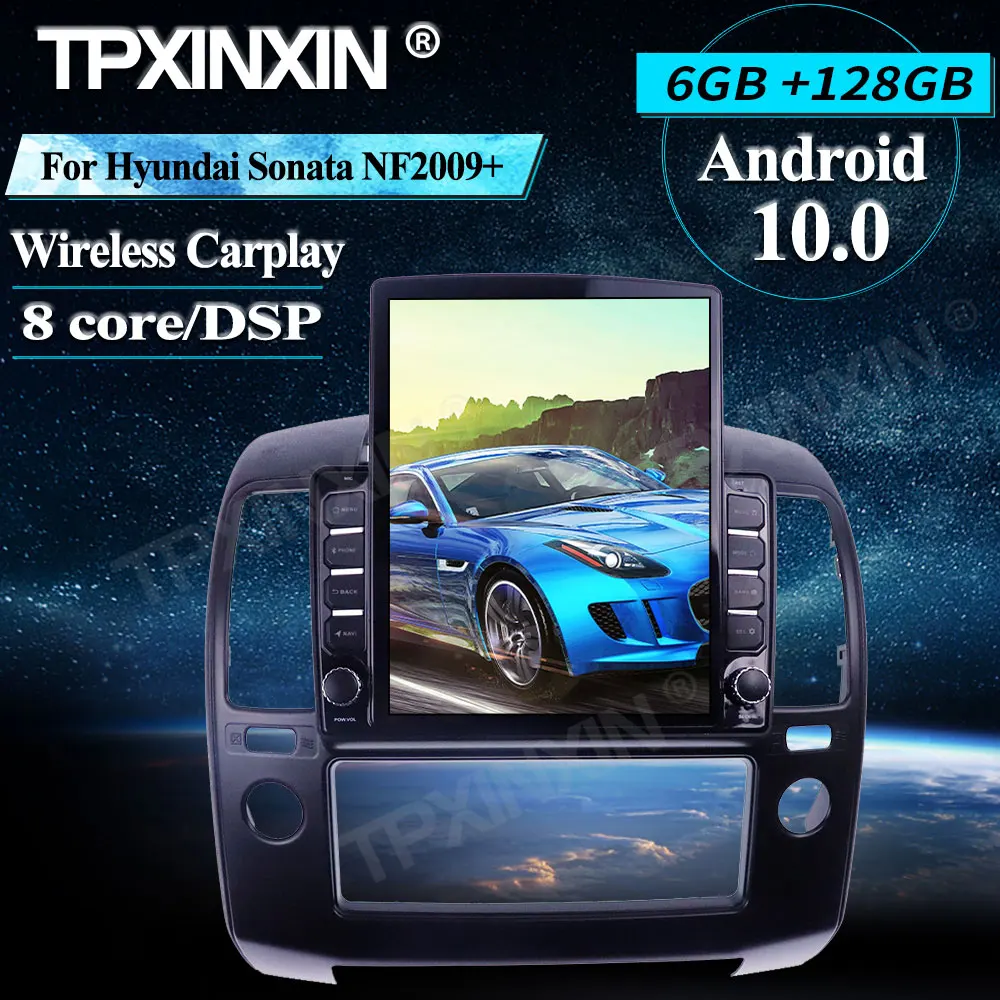 구매 현대 소나타 NF 128 + 차량용 멀티미디어 플레이어, 6 + 2009 GB, 안드로이드, 무선 카플레이, 스테레오 수신기, 라디오, 자동차 GPS, 내비게이션