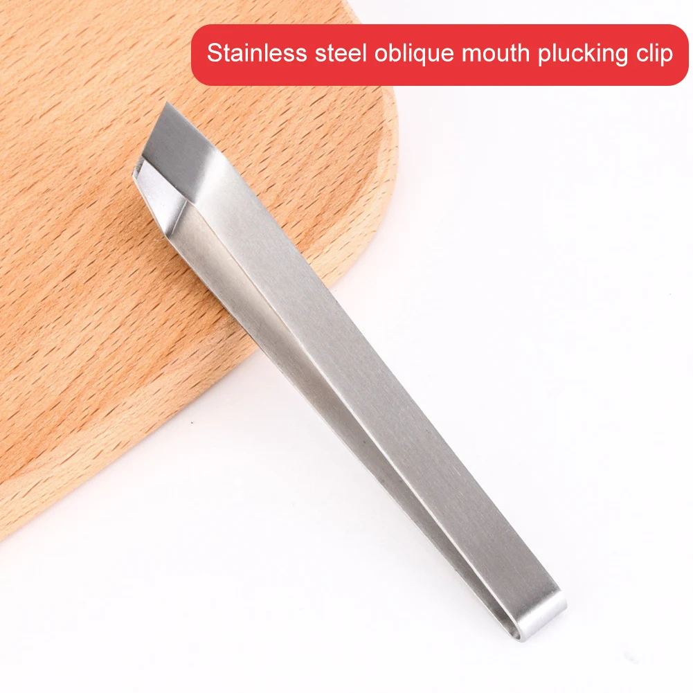 Tweezers for Fish Stainless Steel Bone Remover Pliers Pincer Puller Tweezer Tongs Pick-Up Utensils Kitchen Seafood Tool | Дом и сад