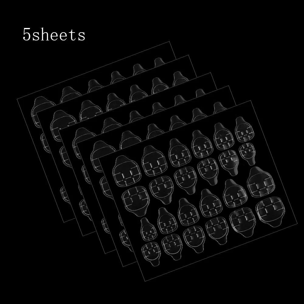 5 листов высококачественные прозрачные двусторонние наклейки для