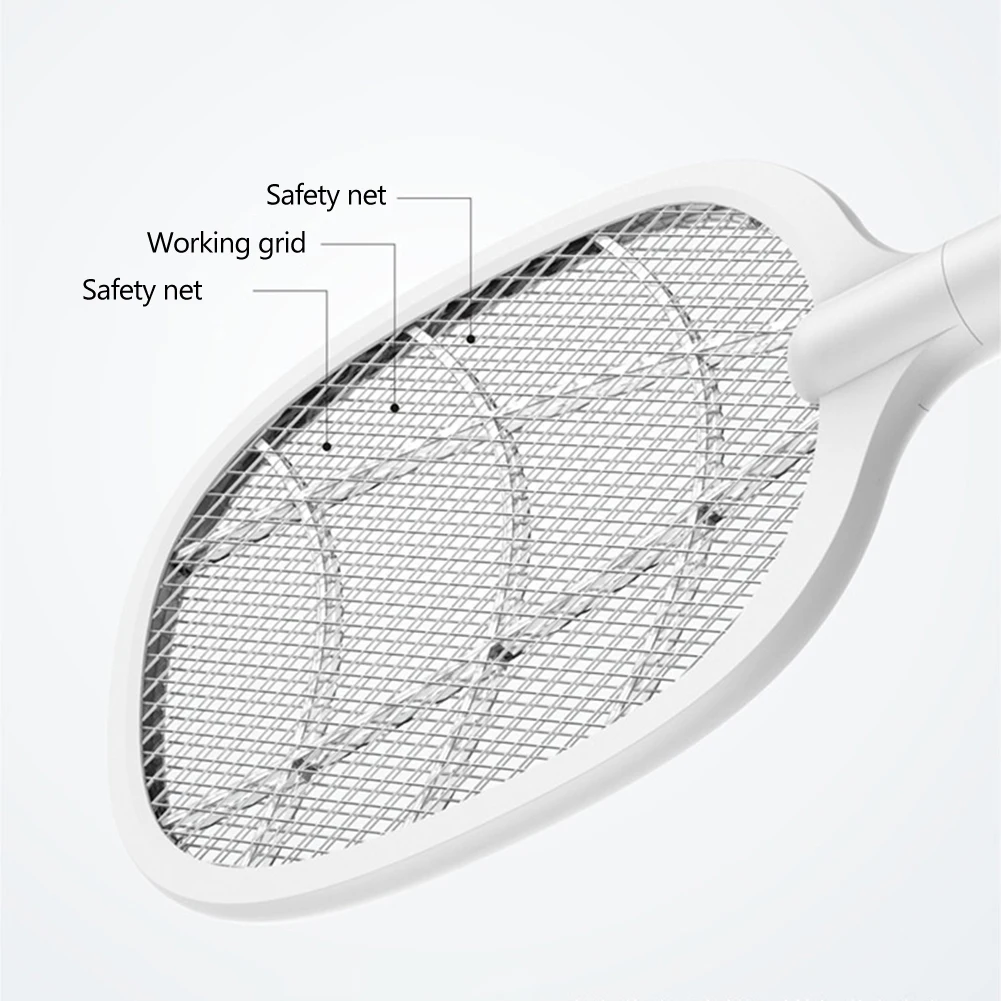 

Two-in-One 10 LED Trap Mosquito Killer Lamp 3000V Electric Bug Zapper USB Rechargeable Summer Fly Swatter Trap Flies Insect