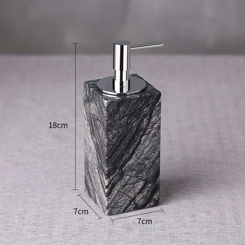 bathroom set marble liquid soap dispenser toothbrush holder gargle cup tray cotton swabtissue box sell separately nordic style free global shipping