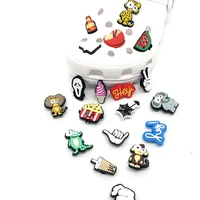 1pc creative gesture food animal shoe charms buckles decoration diy jibz corc garden shoe accessories kids xmas party gifts