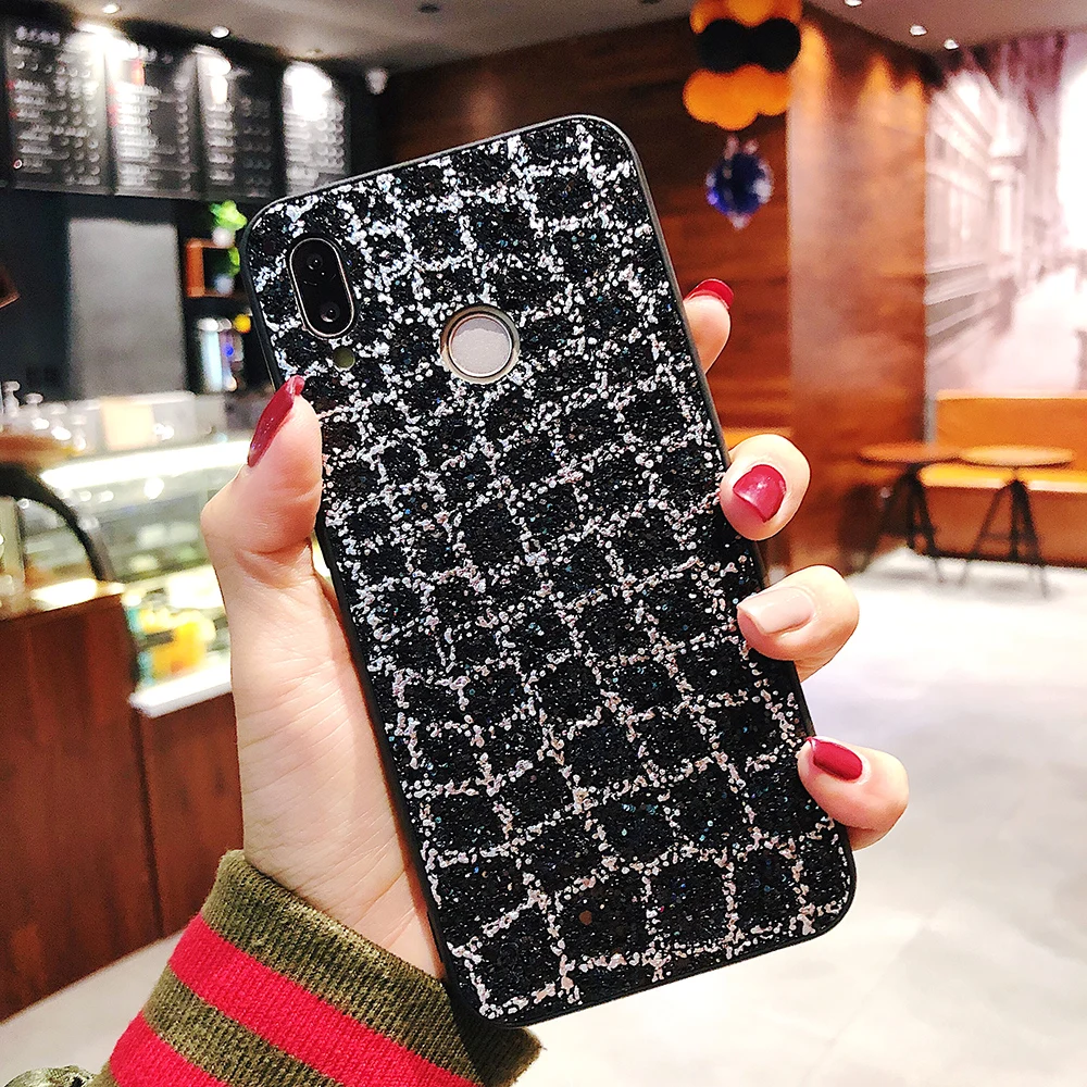Блестящий чехол с блестками для Redmi 6 Pro 6A 4A Note 4X 5 Xiaomi 8 6X 5X роскошный золотыми