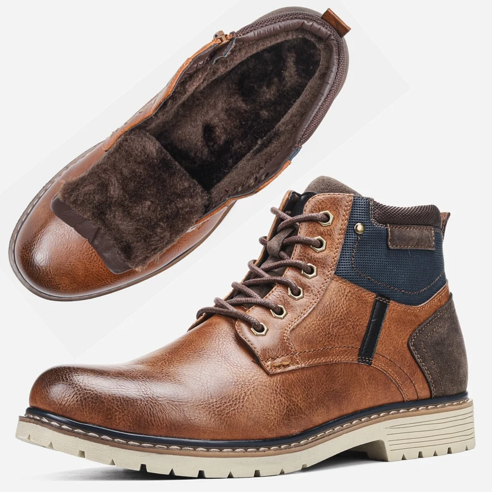 

2021 New Men's Winter shoes Warm Comfortable Non-Slip men Winter Boots