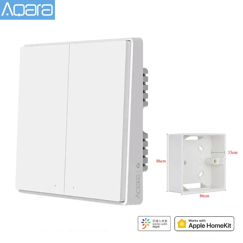 Умный настенный выключатель Aqara D1 ZigBee Беспроводной Выключатель с 3 кнопками