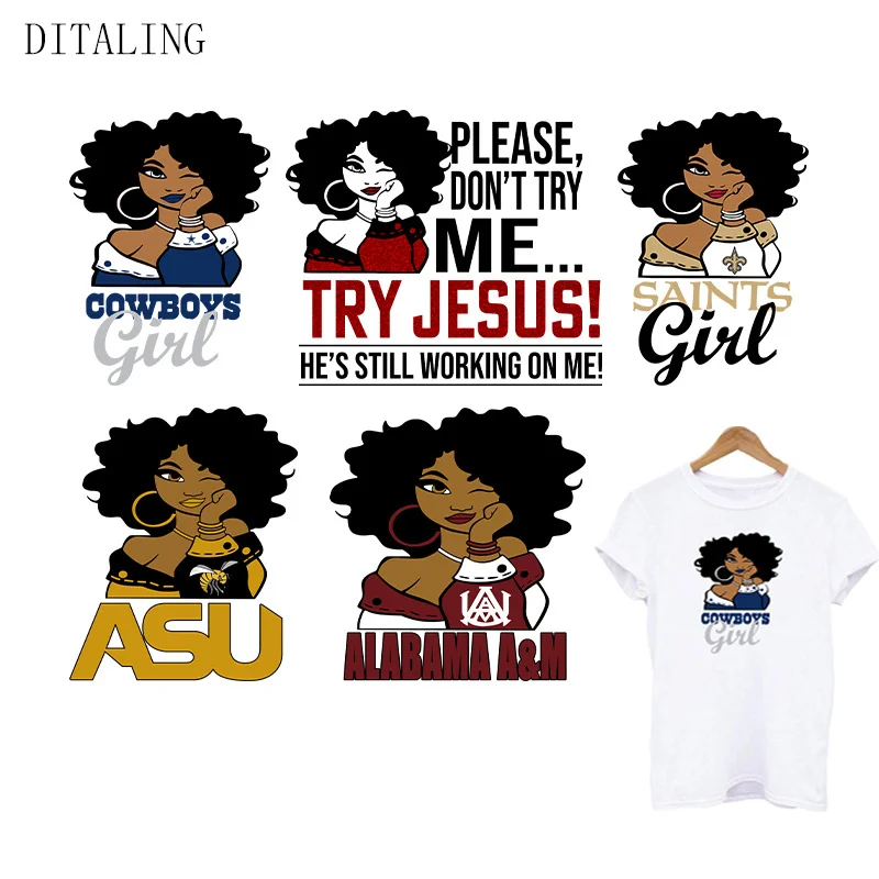 

Черная термонаклейка для девушек, нашивка для одежды, сделай сам, фото, толстовка, маска, термопереводная наклейка, наклейка для африканских...