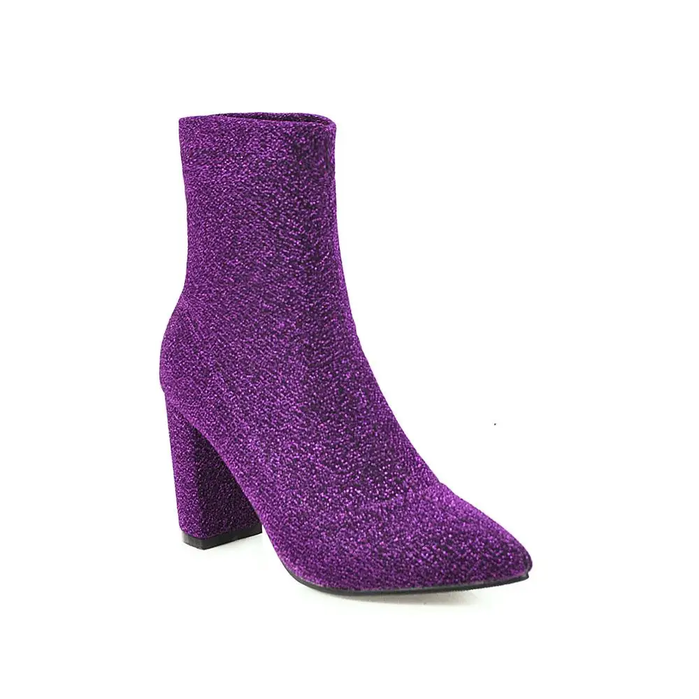 Новинка 2020 женская обувь ботильоны на высоком каблуке без застежки зимние