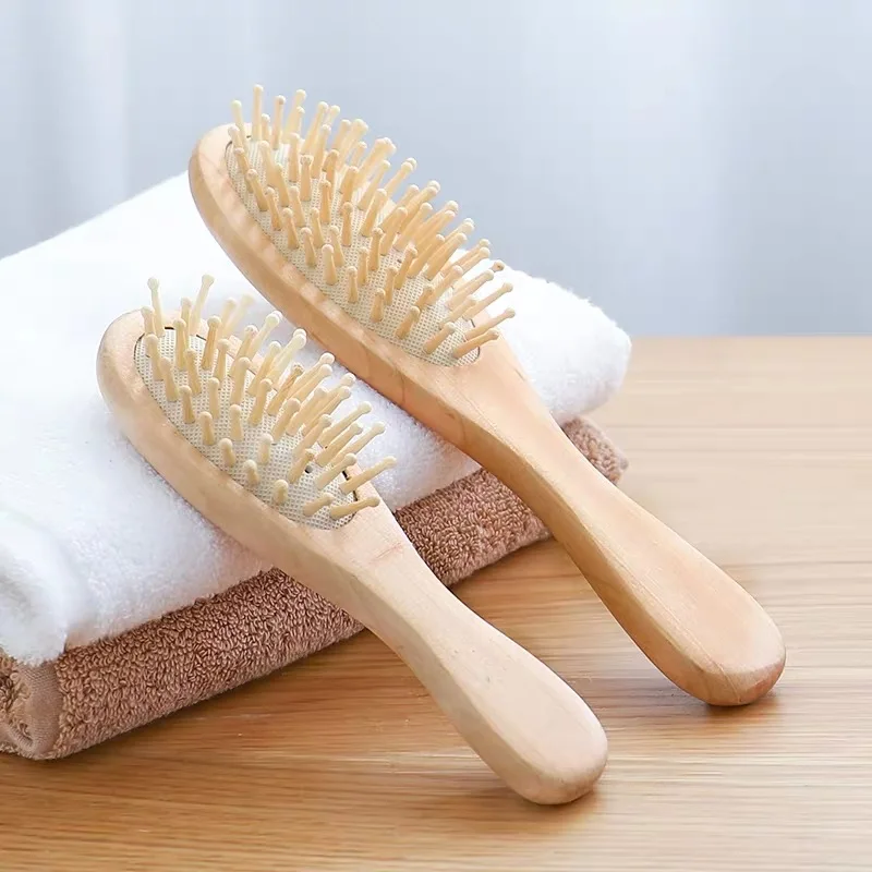 

Comb Hair Care Brush Massage Spa Wooden Massage Comb Antistatic Hair Comb Massage Head Promote Blood Circulation