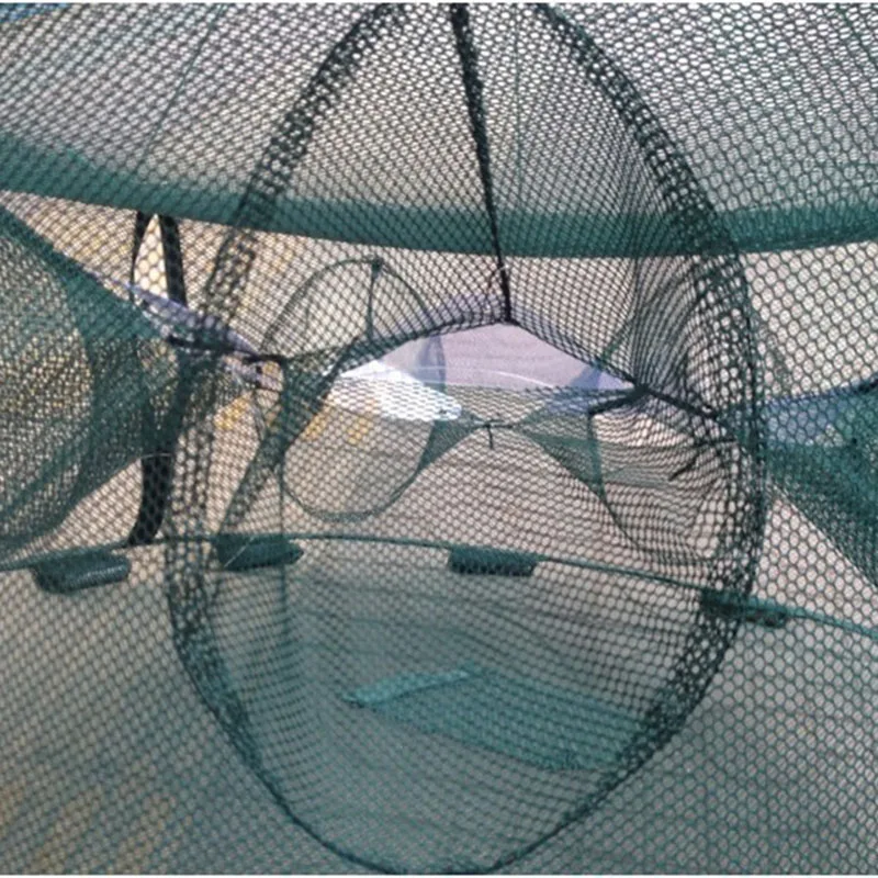 Круглая сетка для креветок клетка складная рыболовная сеть кальмаров грязевой
