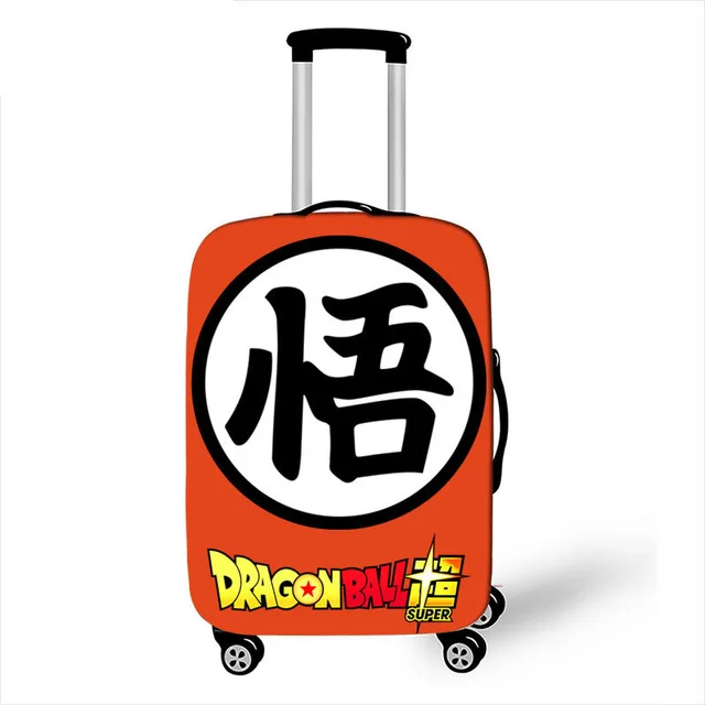 ELVISWORDS Dragon Ball Z чехол для чемодана с принтом для путешествий чемодан протектор для мальчиков девочек тележка прочный защитный чехол - Цвет: Цвет: желтый