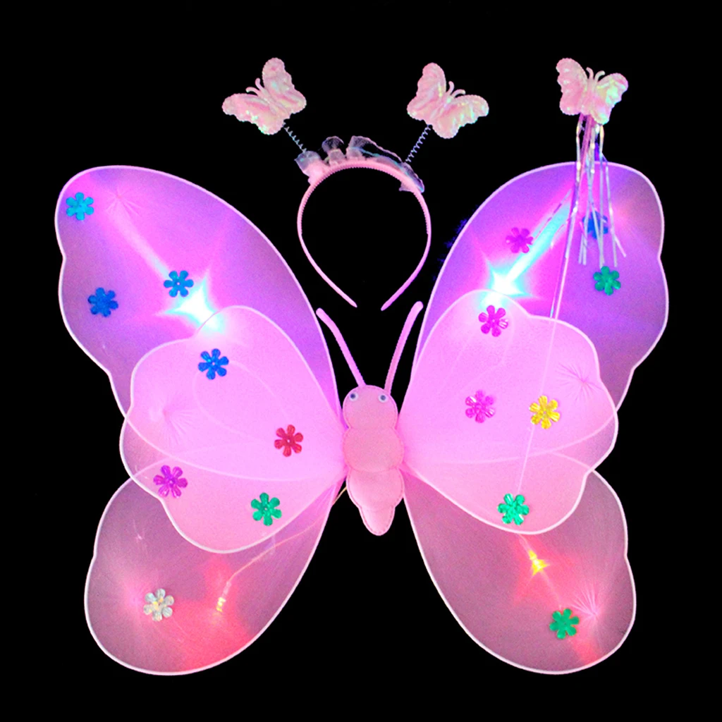 3 шт. Детская повязка на голову с бабочкой| |