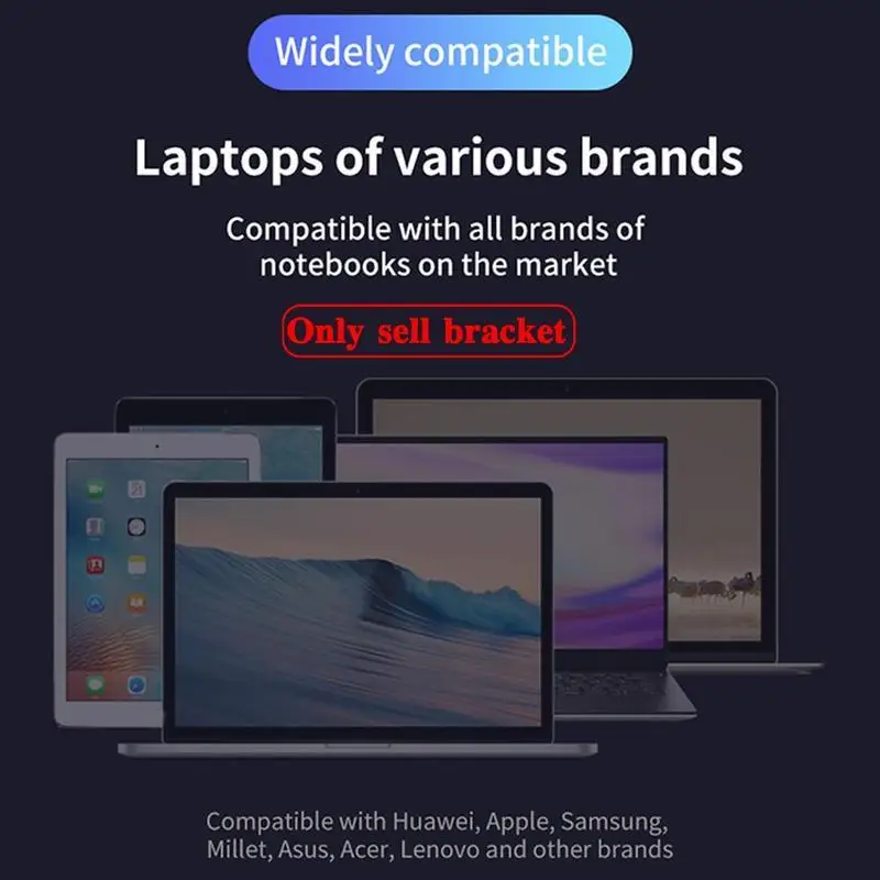 Металлическая переносная подставка для ноутбука Macbook Pro охлаждающая r12|Подставка